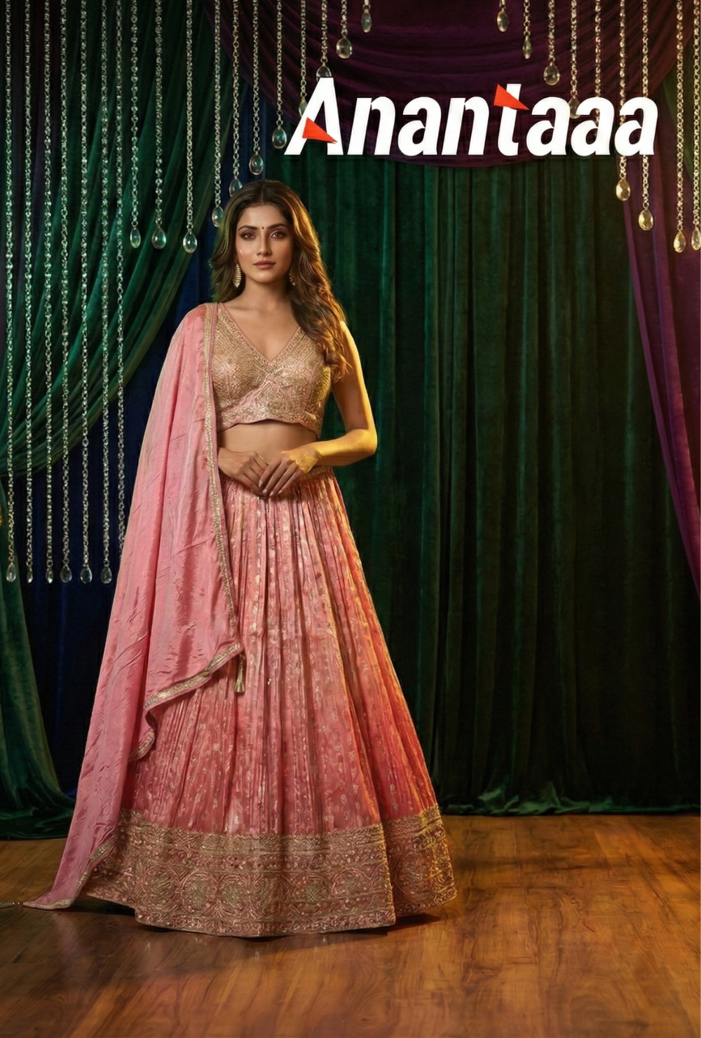 Luxury Ivory Sequins Embroidered Lehenga Choli