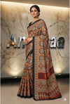 Ajrakh Print Saree