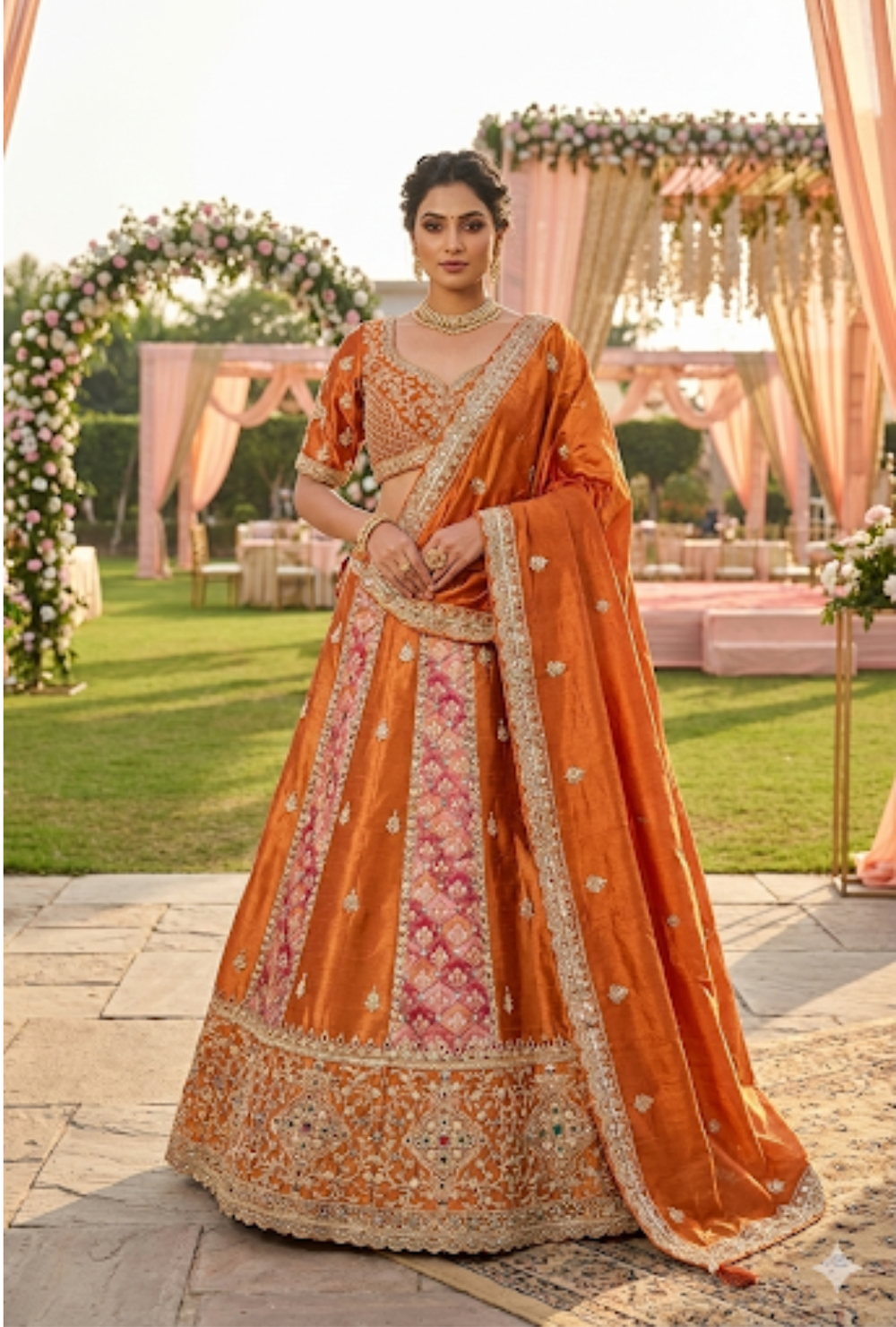 Silk Handwork Lehenga Choli