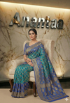 Banarasi kaddi georgette bandhej jangalo saree