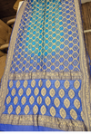 Banarasi kaddi georgette bandhej jangalo saree