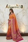 Banarasi Kaddi Georgette jangalo Bandhej Saree