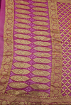 Banarasi Kaddi Georgette jangalo Bandhej Saree