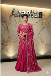 Indo-Western Saree georgette JardoshiWork handwork